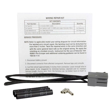 Motorcraft Wire Assembly, Wpt594 WPT594